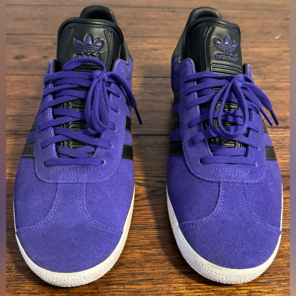 Adidas Gazelle Black on Purple